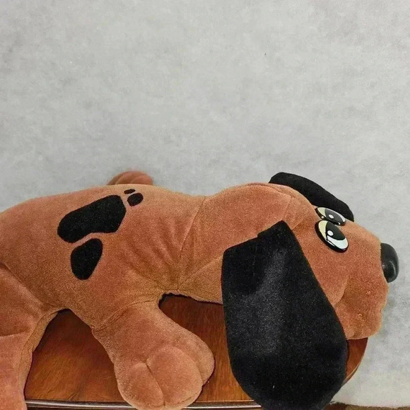 Pound Puppies 14"-15" Plush Spotted Brown BlackDog Tonka Toy Stuffed Animal 1985 - Picture 5 of 7